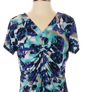 Alfani PM blue pattern shirt